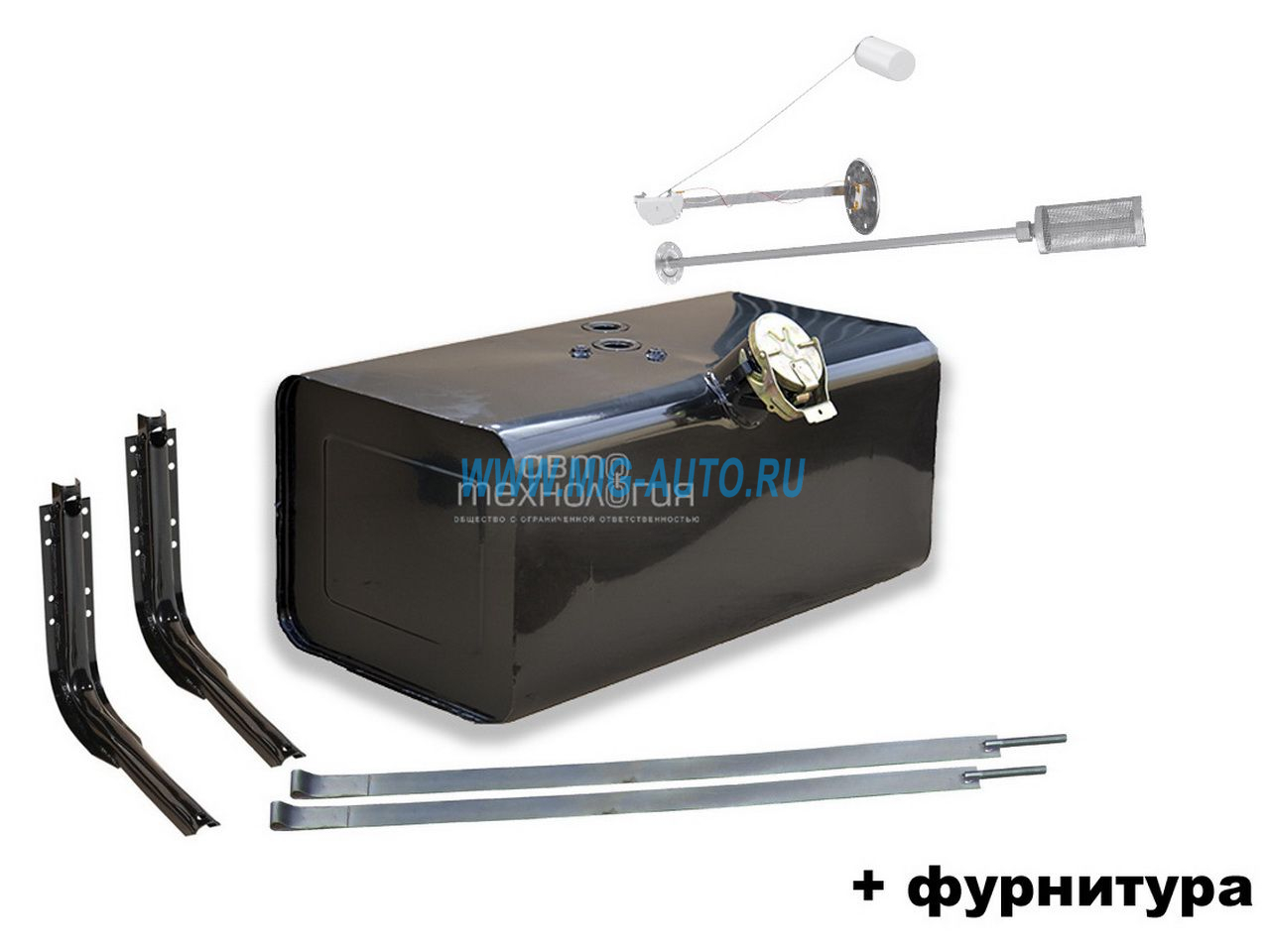 Бак топливный 170л. (413х493х950) в сб. крышка п/об / Автотехнология 54112-1101010