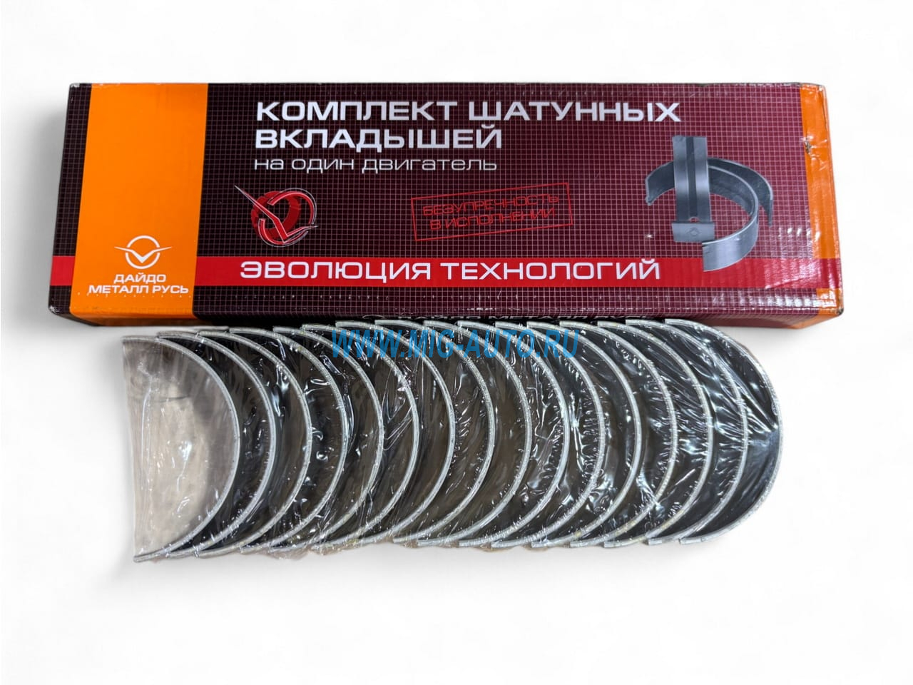 Вкладыши шатун. (80х85) / Дайдо Металл Русь 740.71-1000104