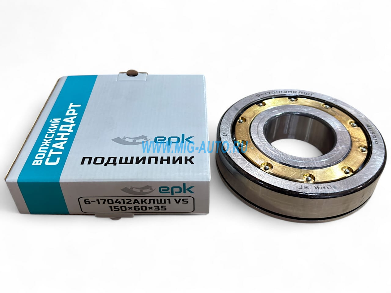 Подшипник 170412 (на 027 вал КПП) / Волжский стандарт 1701032-170412  (6412 N)