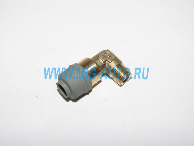 Угольник К10xВ8 (под пласт. трубку)  бака латунь -