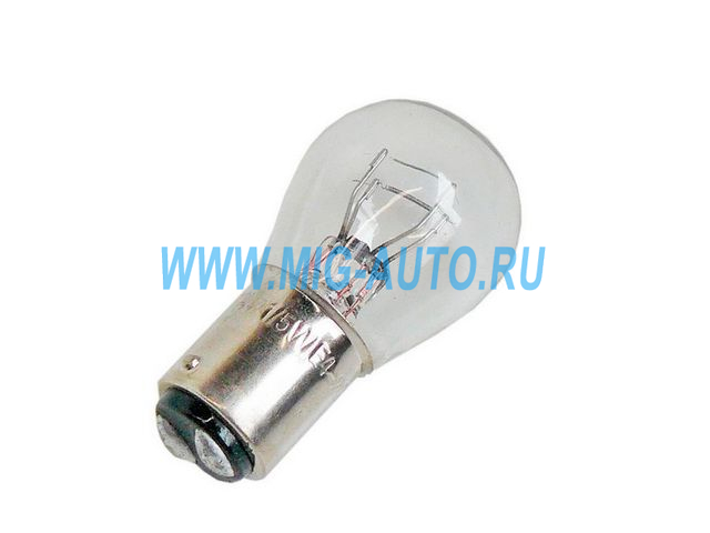 Лампа 12х21х5 (габариты, стоп сигнал ) / ZTD P21/5W 12V/21/5W BAY15d
