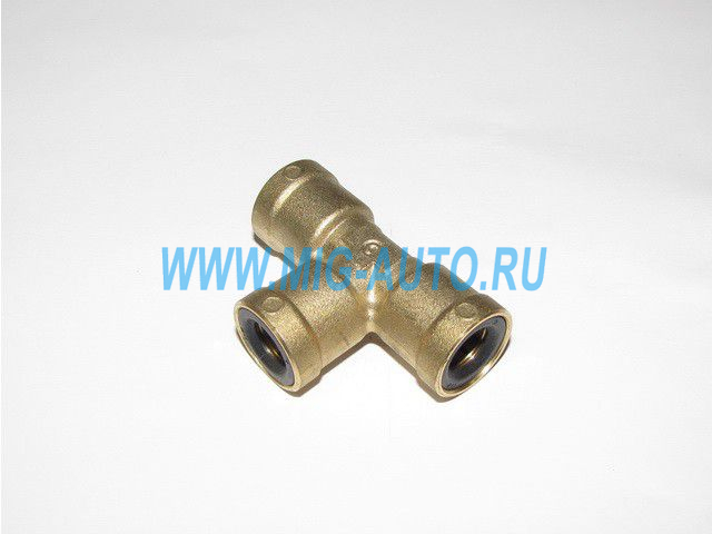 Фитинг (тройник) бронза 12 / аналог CAMOZZI 9540