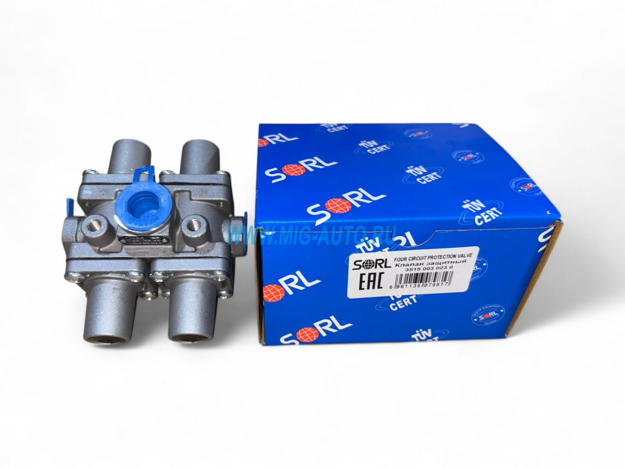 Клапан защитный 4-х контурный КАМАЗ (100.3515510-20) SORL 35150030230