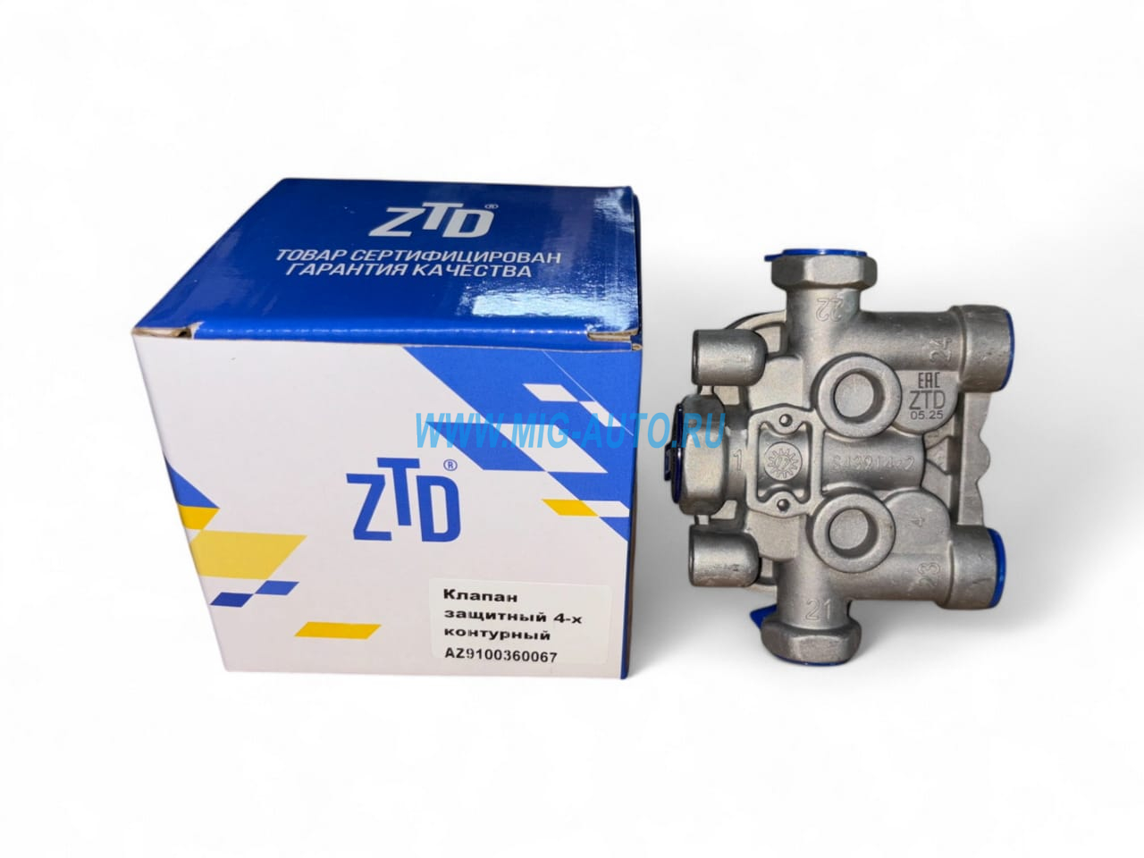 Клапан защитный 4-х контурный Howo, Shaanxi, Dongfeng / ZTD AZ9100360067