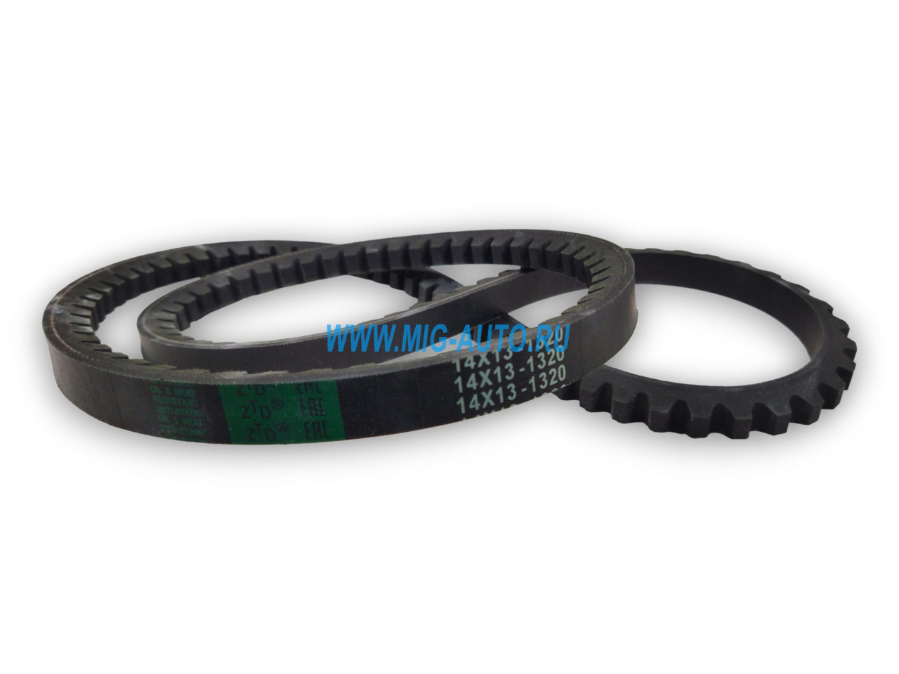 Ремень 1320 14х13 вентилятора зубчатый Камаз, К-701 / ZTD 1320 14х13