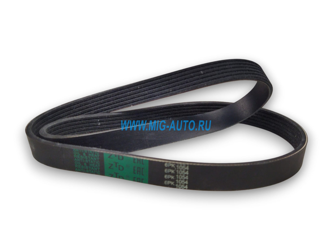 Ремень 6РК-1054 вентилятора УАЗ-452 (дв.4091) / ZTD 6РК-1054