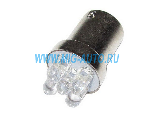 Лампа 24х21 габарита  (5-ти светодиодная) T15 BA15s 24V