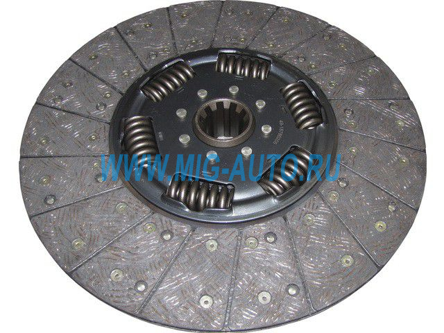 Диск сцепления ведомый (430мм) (на лепестковую корзину) (ан.1878085641,1878007209,1878000205) / ZTD 49-18780205