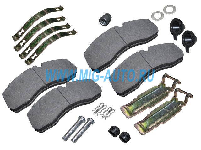 Колодка тормозная дисковая (29202/29061/29167) Камаз 5490,MB,DAF,SAF,SCANIA,MB,IVECO / аналог RA0129