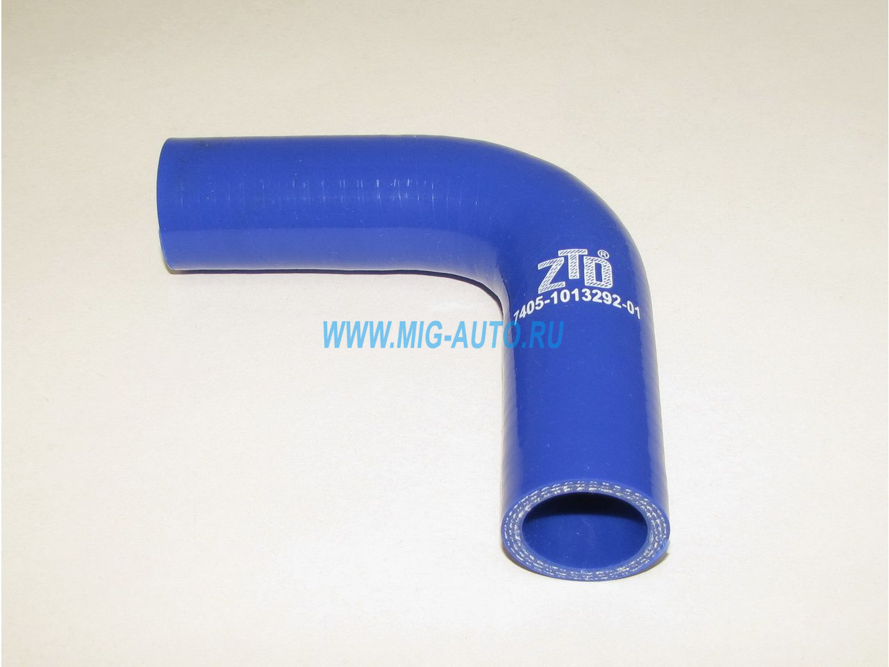 Патрубок теплообменника Евро (синий силикон) / ZTD 7405-1013292-01