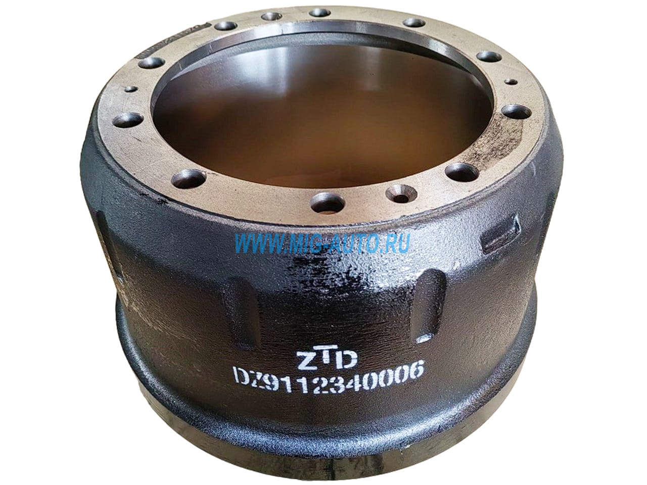 Барабан тормозной SHACMAN/ SHAANXI M3000S, MAN 25. задний (410*234 h-298 d-285/ 335) / ZTD DZ9112340006