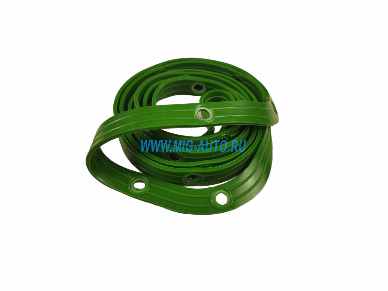 Прокладка поддона с шайбами (зеленая) силикон / ПромТехПласт 740-1009040