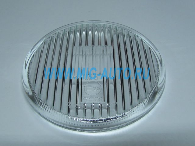 Стекло фары п/тум. круглое белое 2101-04