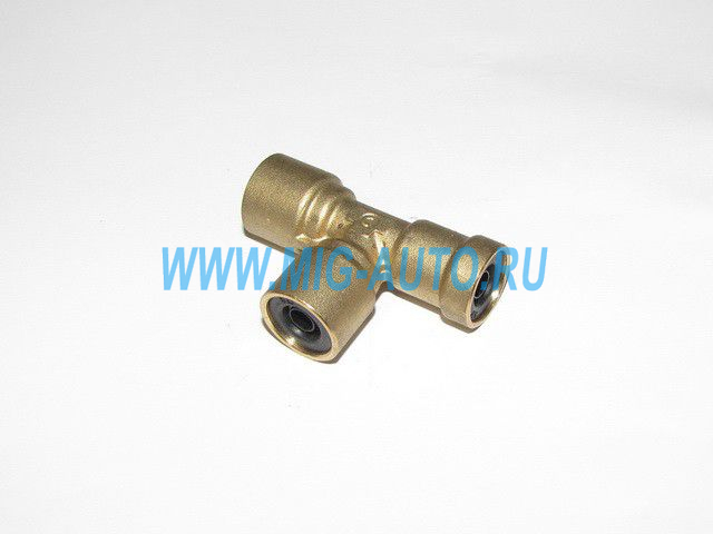 Фитинг (тройник) бронза 8х8х8 / аналог CAMOZZI 9540
