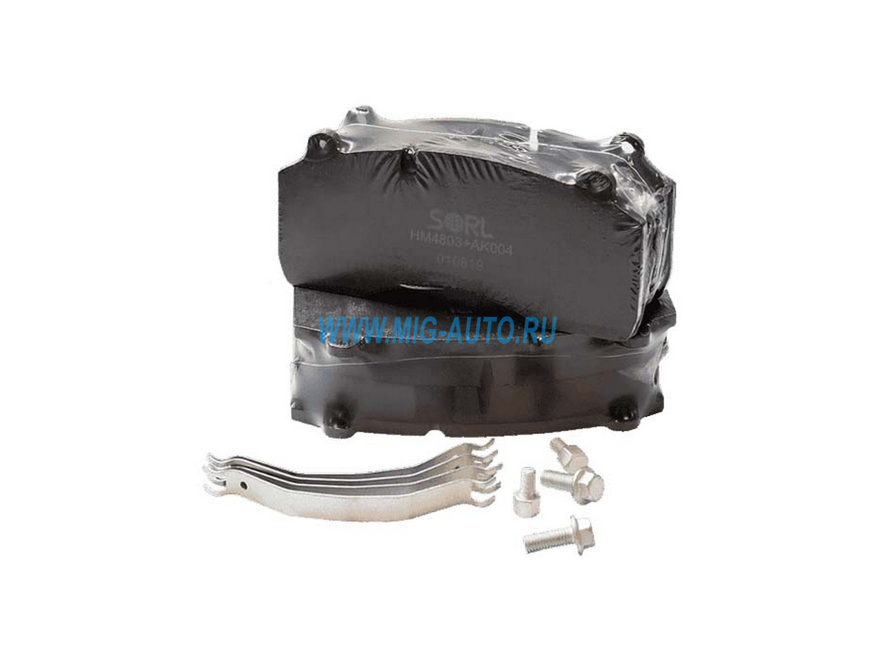 Колодки тормозные дисковые КАМАЗ 4308 (Haldex 95566), RENAULT, VOLVO (29181) SORL HM4803+AK004