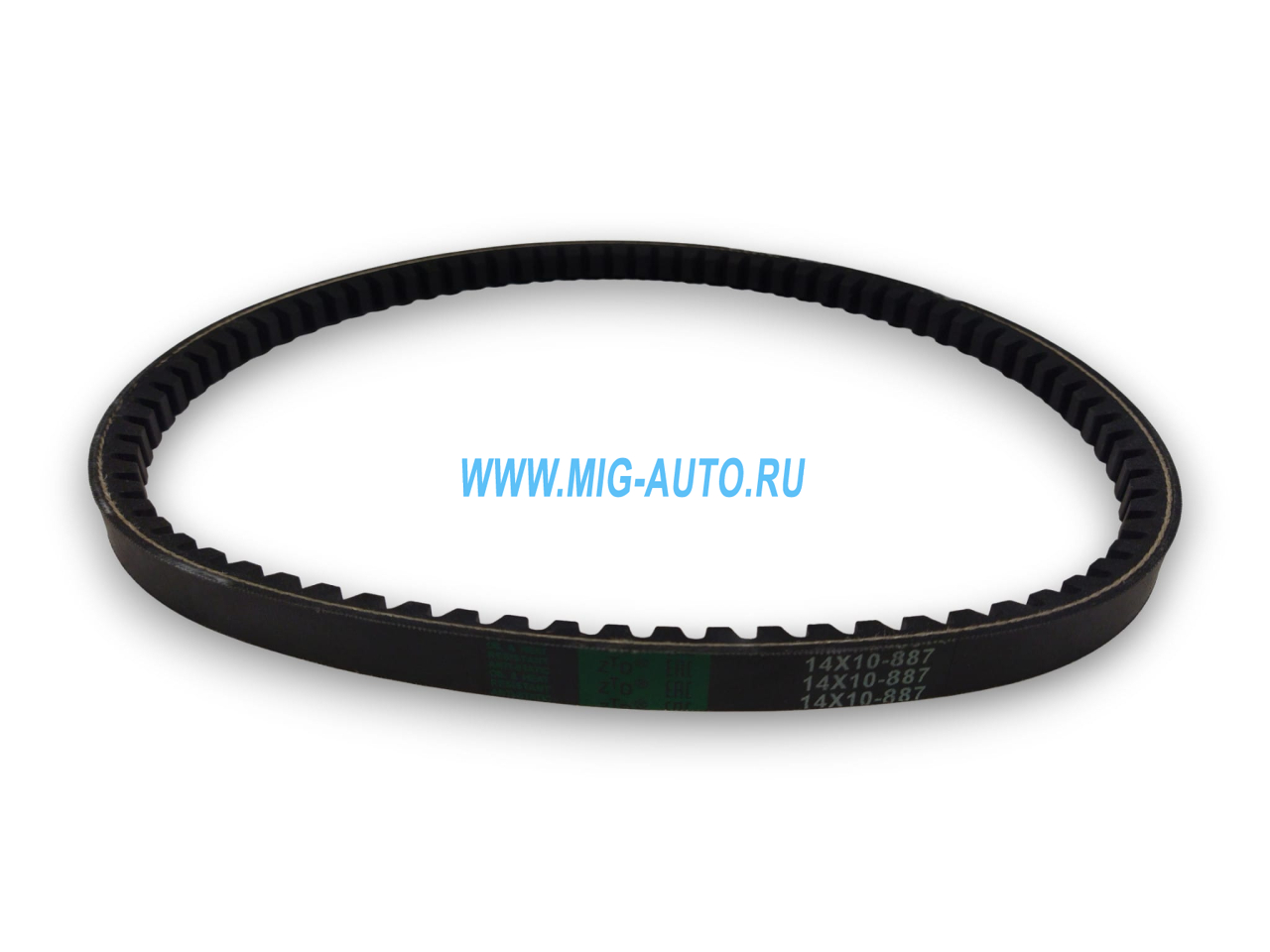 Ремень 887 14х10 помпы зубчатый 236,  238, МАЗ 500, КРАЗ 255, ДОН 1500 / ZTD 887 14х10