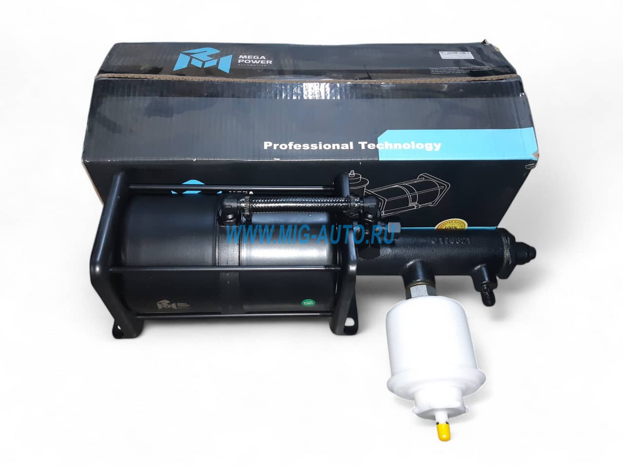 Пневмоусилитель тормозов в сб. УРАЛ-4320,5557,5323 с бачком (задний) / MEGAPOWER 350-45-011