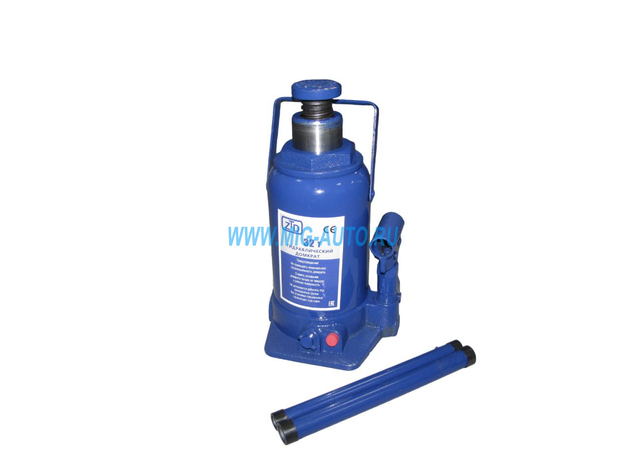 Домкрат 32 т. с клапаном безопасности и дополнительным подъемом / ZTD FS0221-03P