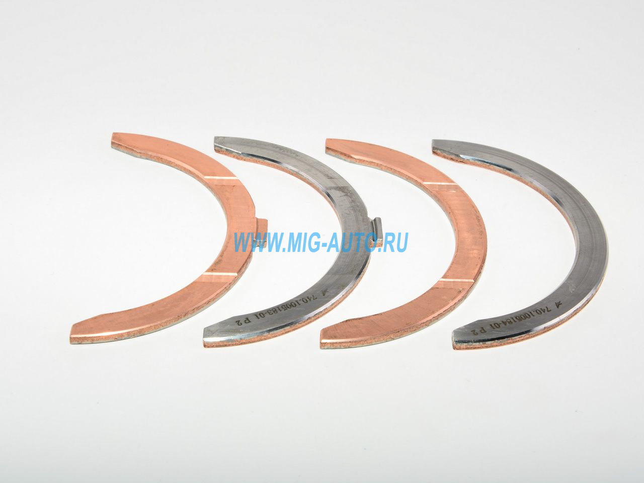 Полукольца коленвала Р2 омедненные / Димитровград 740-1005183/184