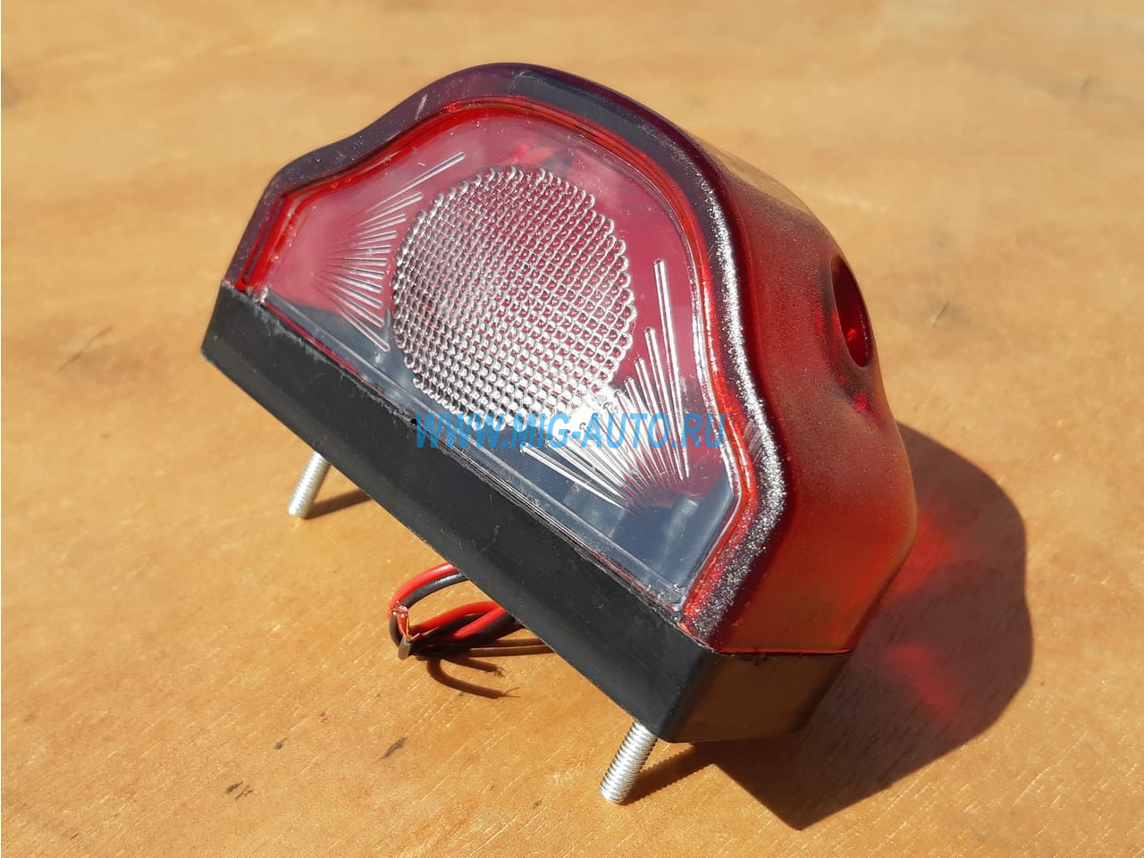 Фонарь освещения номерного знака ФП-131 светодиод пластмасса КРАСНЫЙ IN2332R