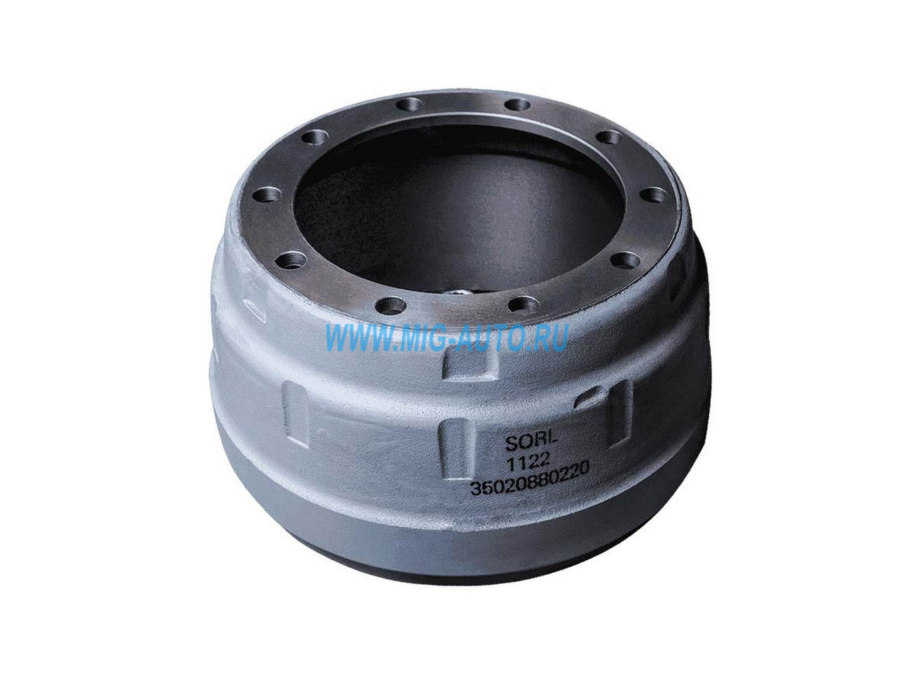 Барабан тормозной СЗАП на ось L1 12т (А3201) SORL 35020880220