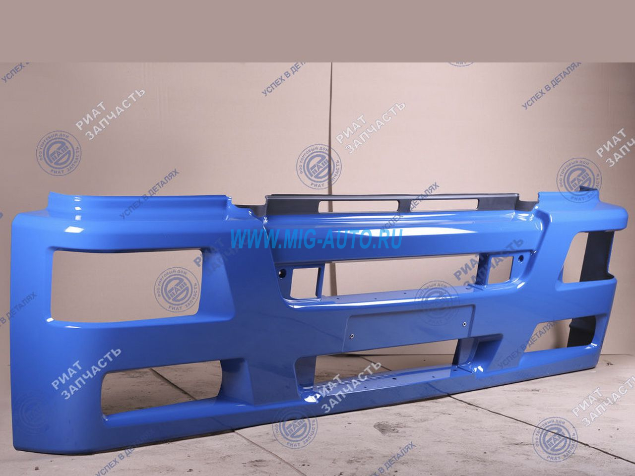 Облицовка буфера (рестайлинговая) широкая синяя / РИАТ 63501-8416015-50