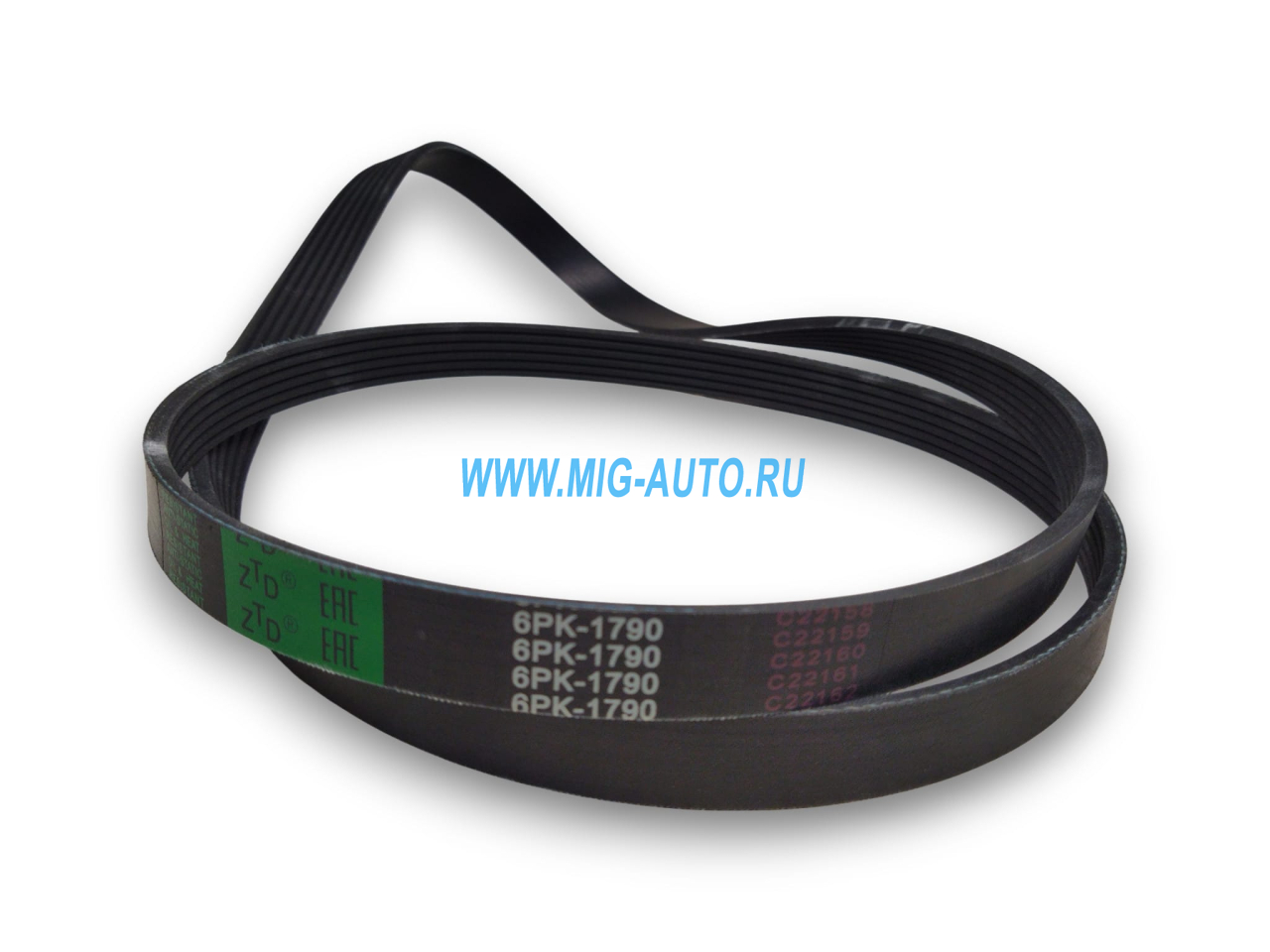 Ремень 1790 6РК генератора поликлиновой Евро КАМАЗ 6520 / ZTD 6РК1790