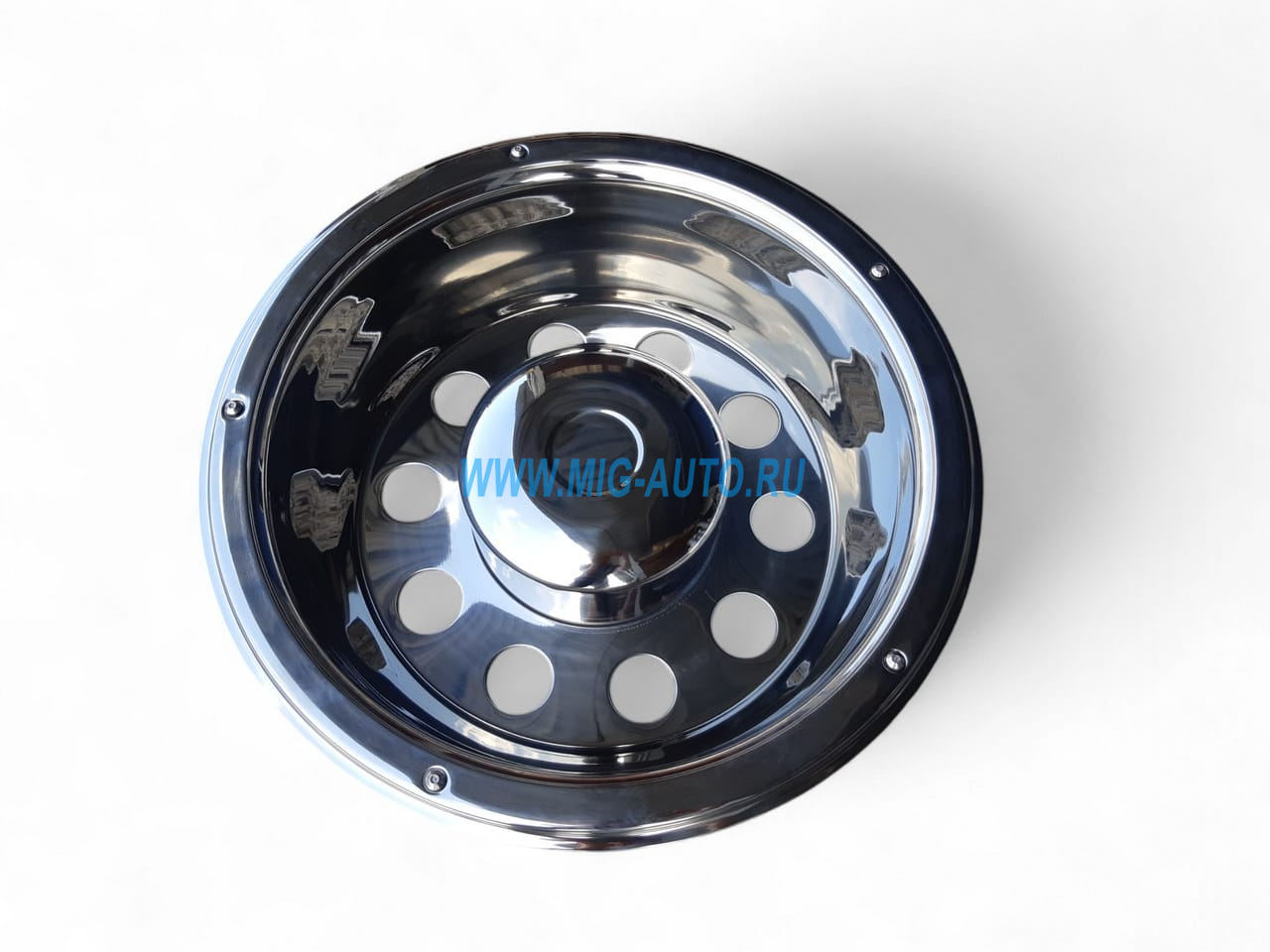 Колпак колеса R-22,5 D=589mm h=158mm задний нержавейка deluxe style KR-5440