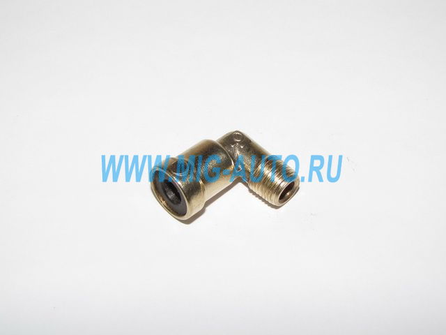 Угольник К10xВ6 (под пласт. трубку ф 6) латунь -
